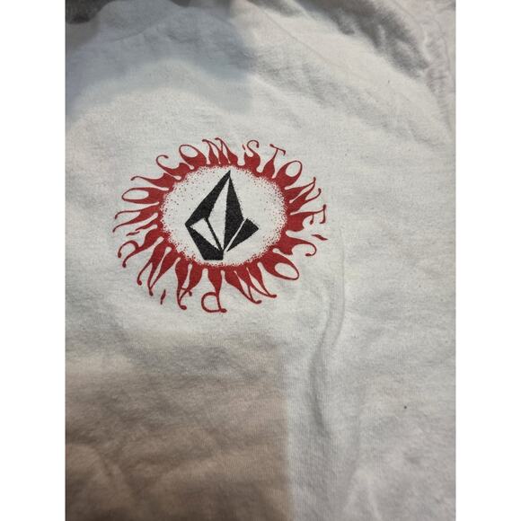 Volcom Men's Size Large White Graphic Short Sleeve T-Shirt - Picture 5 of 5